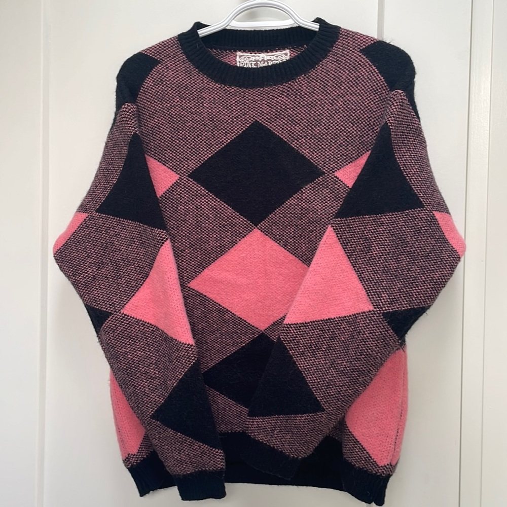Warm thick sweater.